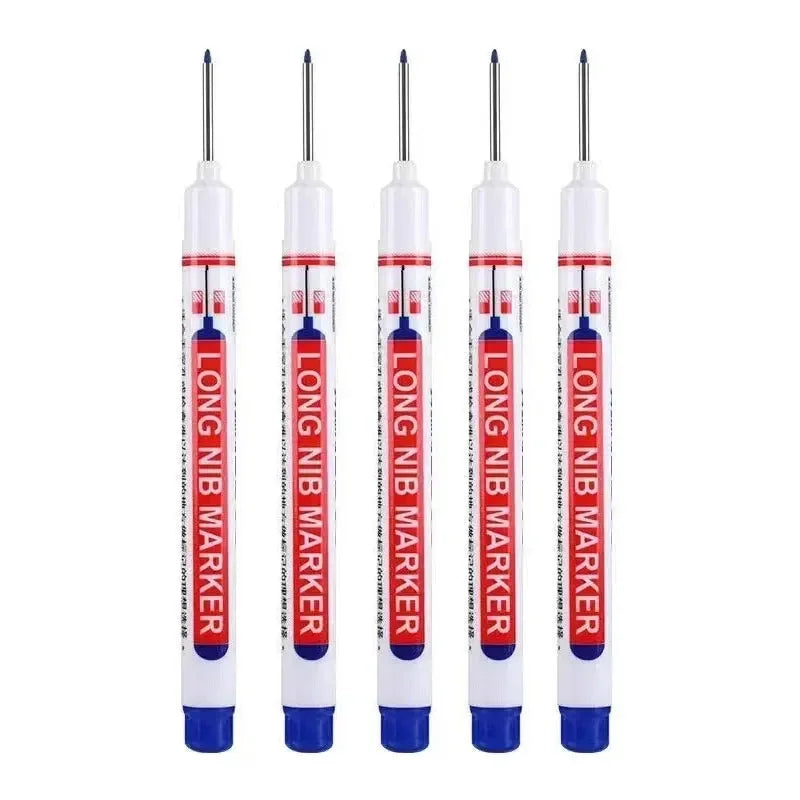 1-40PCS 20mm Deep Hole Long Nib Head Markers For Metal Perforating Pen Waterproof Bathroom Woodworking Decoration Multi-Purpose